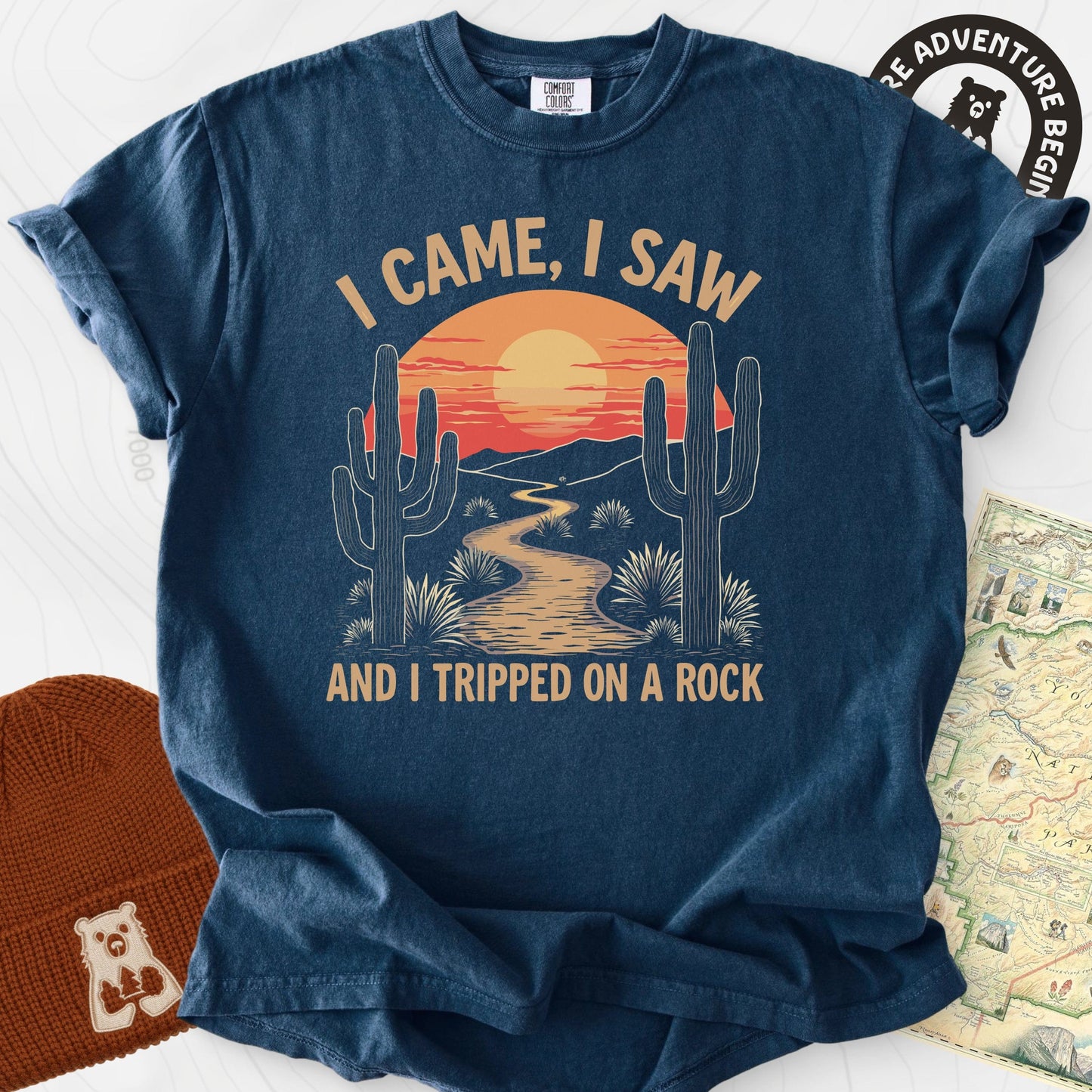 I Came, I Saw, I Tripped On A Rock T-Shirt