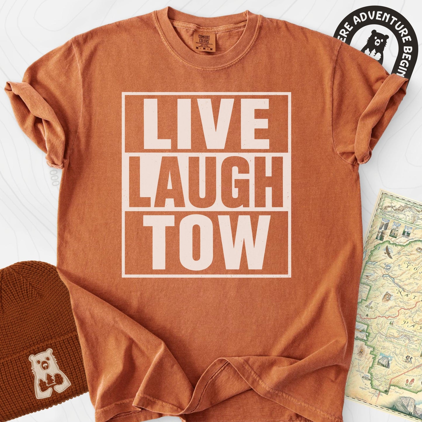 Live. Laugh. Tow. T-Shirt