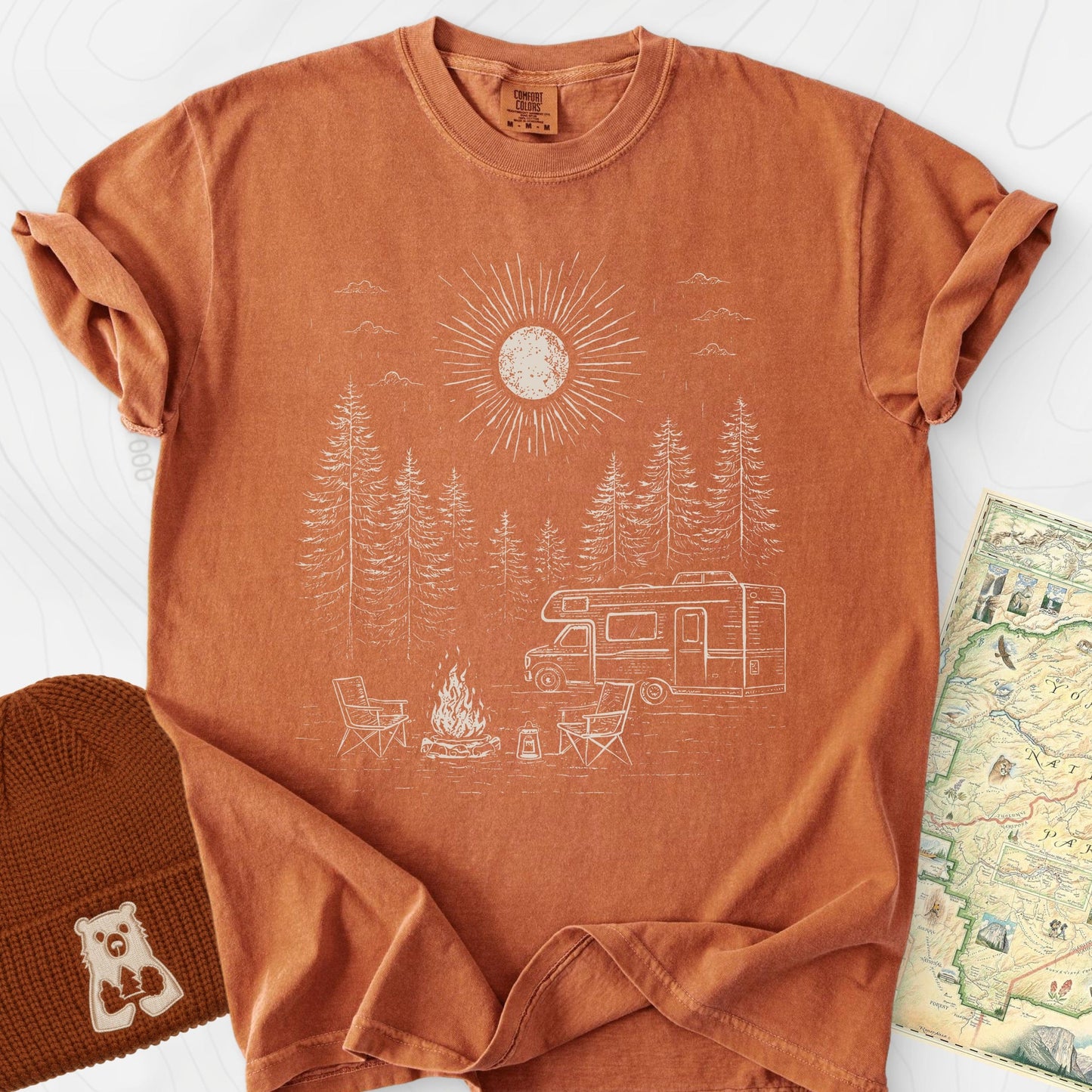 Midnight Campfire Escape T-Shirt