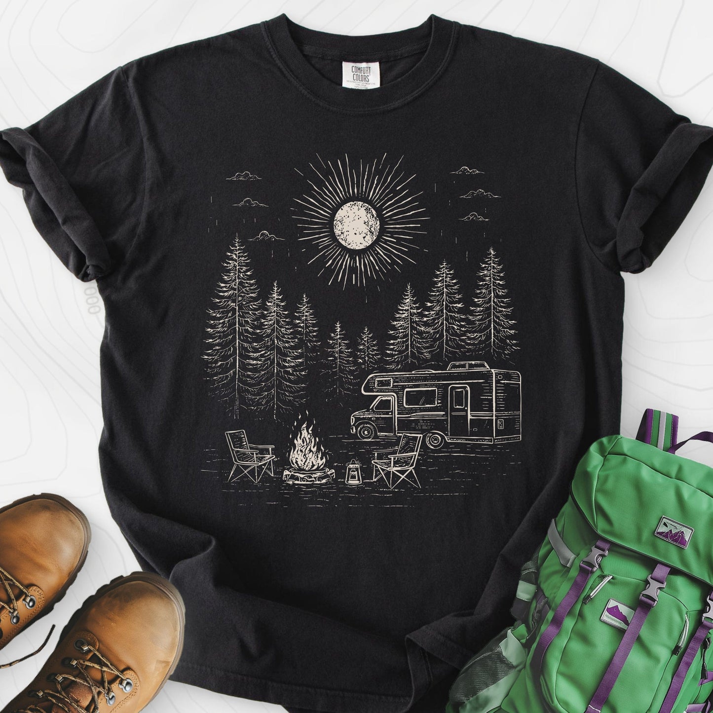 Midnight Campfire Escape T-Shirt