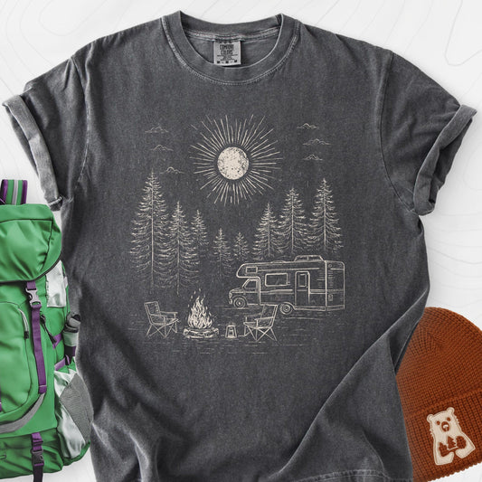 Midnight Campfire Escape T-Shirt