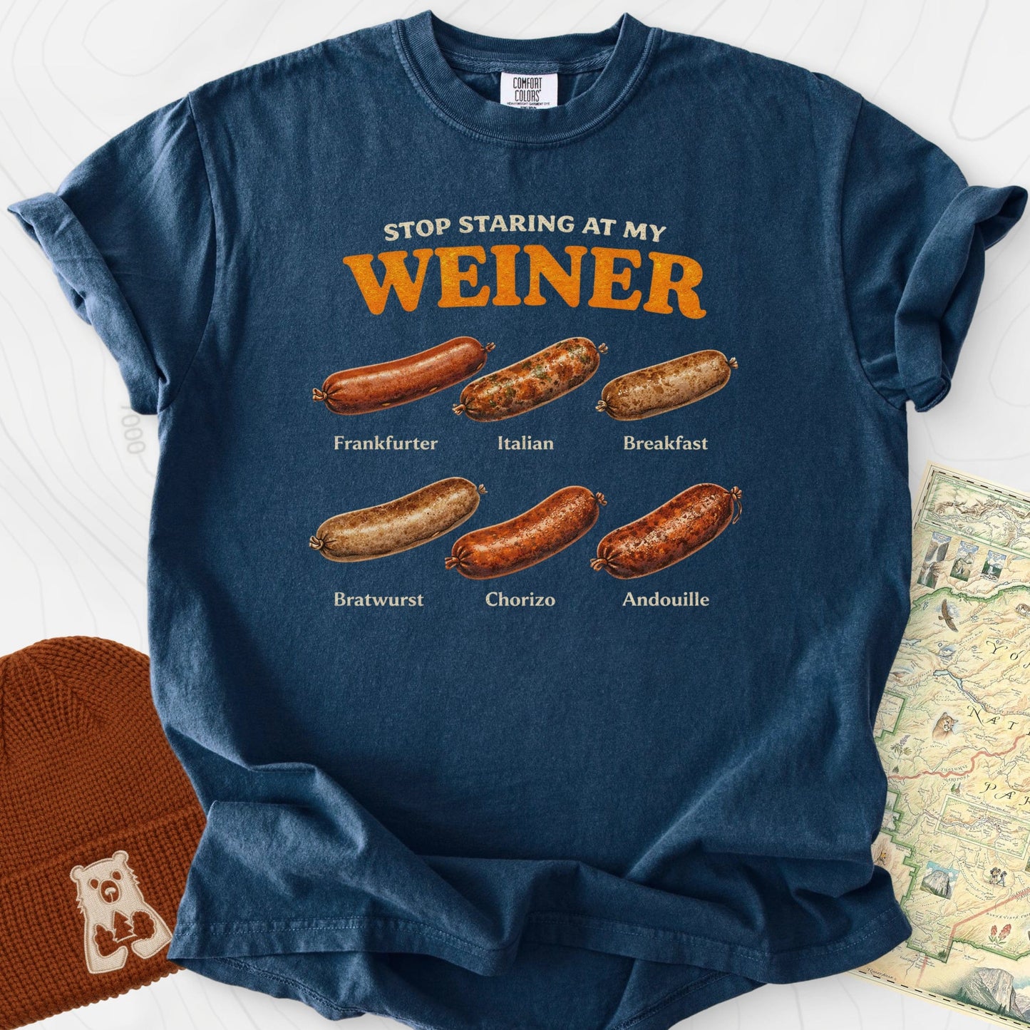 Stop Staring At My Weiner T-Shirt