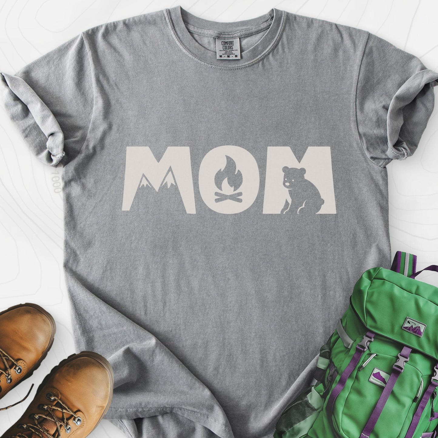 Camping Mom Icons T-Shirt