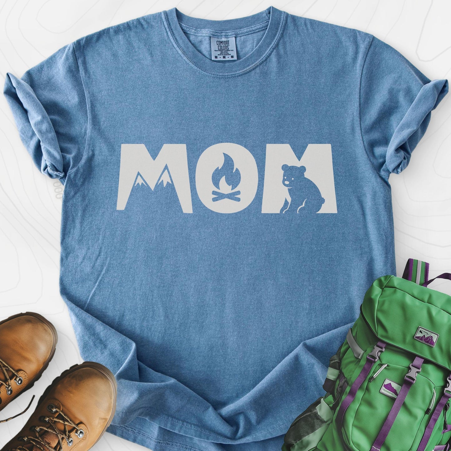 Camping Mom Icons T-Shirt