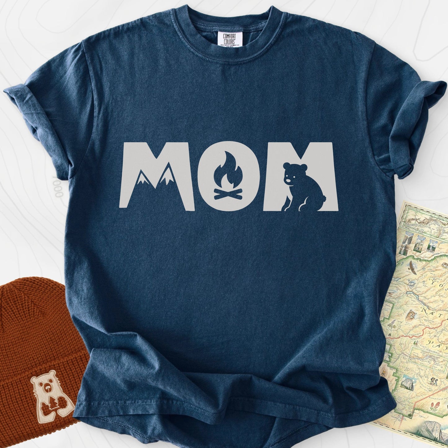 Camping Mom Icons T-Shirt