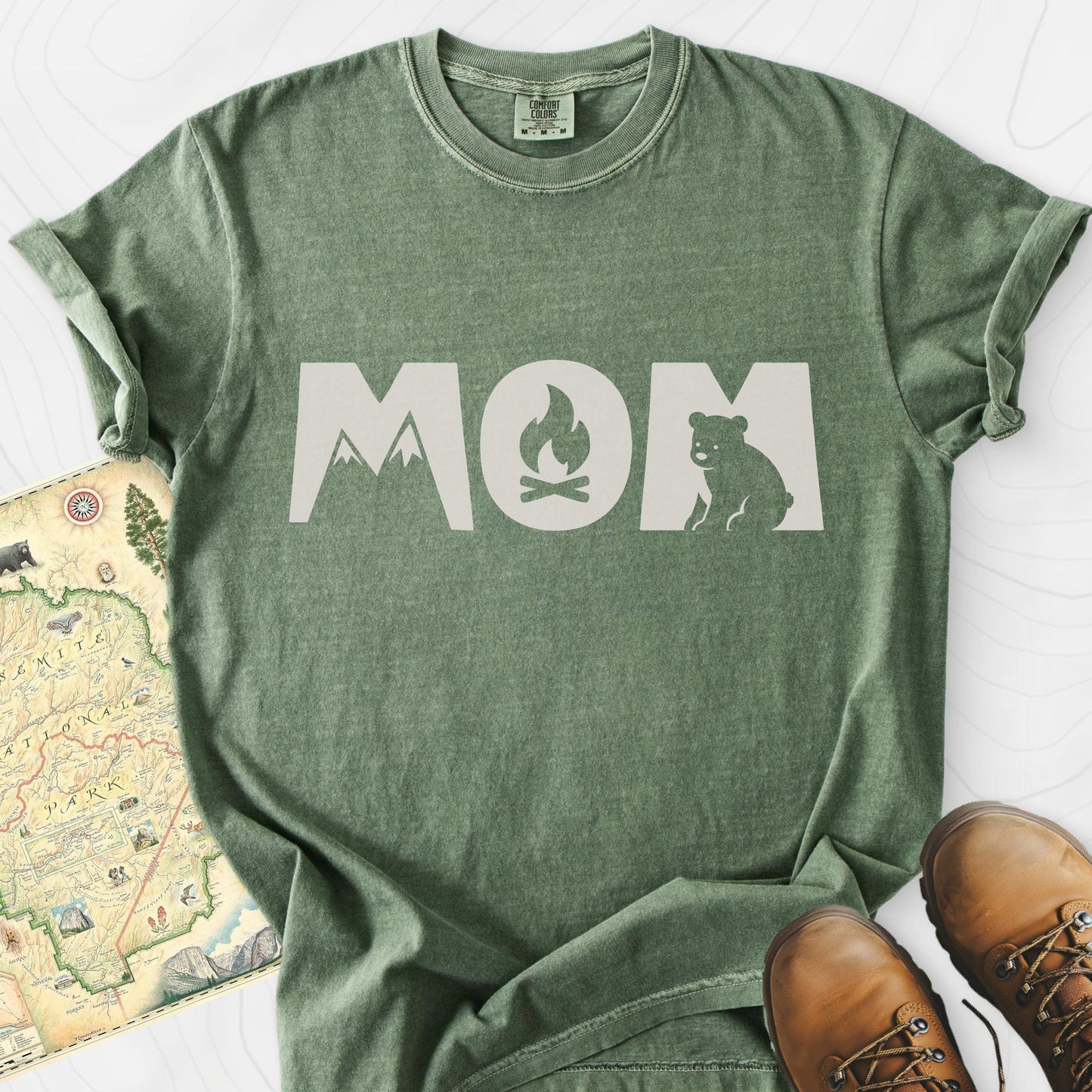 Camping Mom Icons T-Shirt