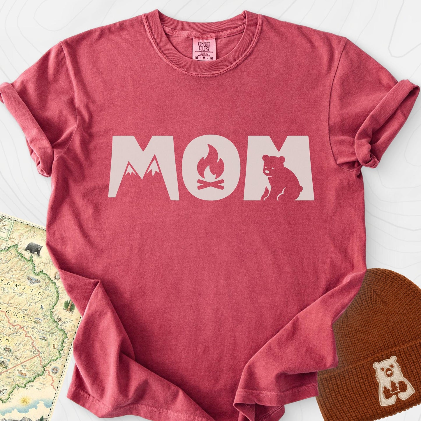 Camping Mom Icons T-Shirt