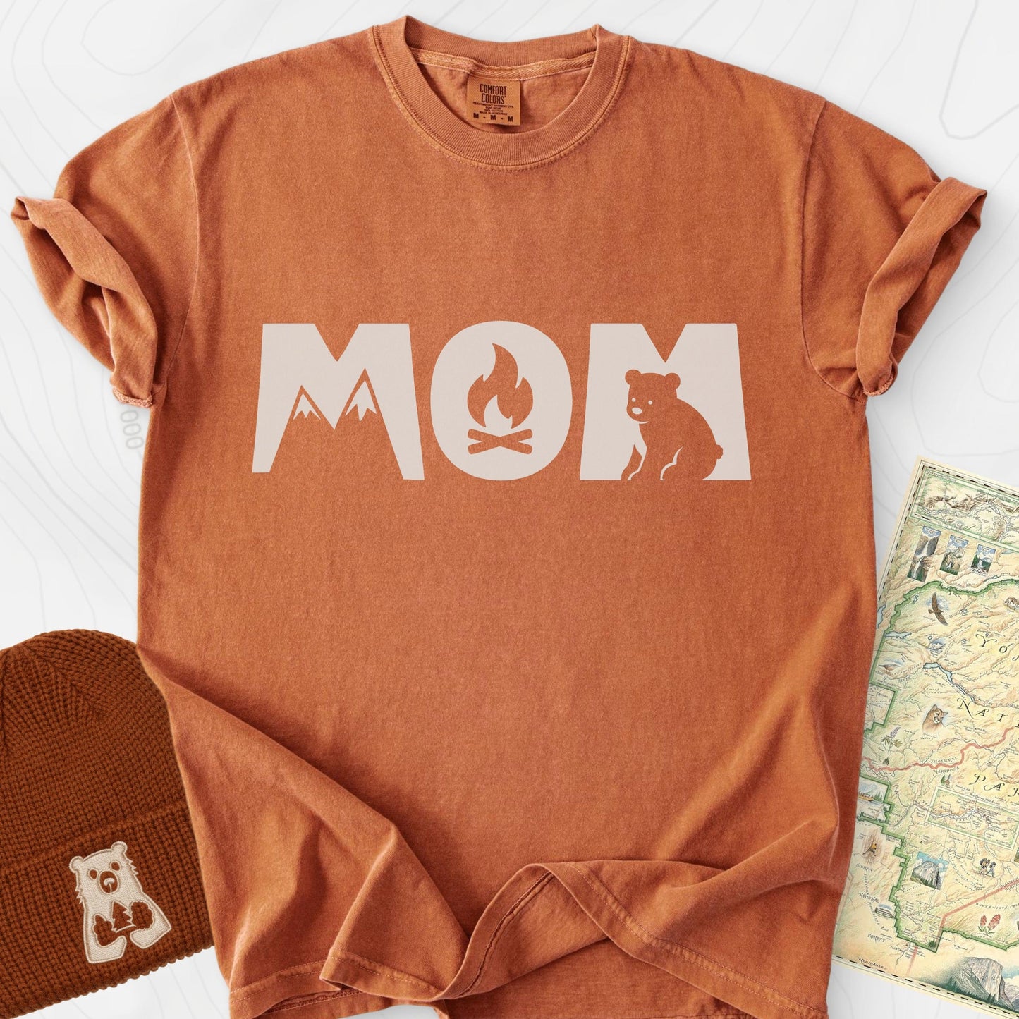 Camping Mom Icons T-Shirt