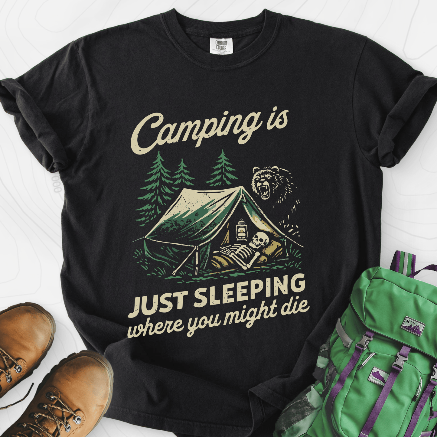 Camping Is Just Sleeping T-Shirt