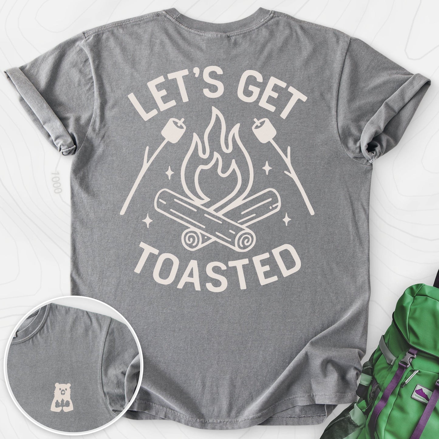 Let's Get Toasted Back Print
