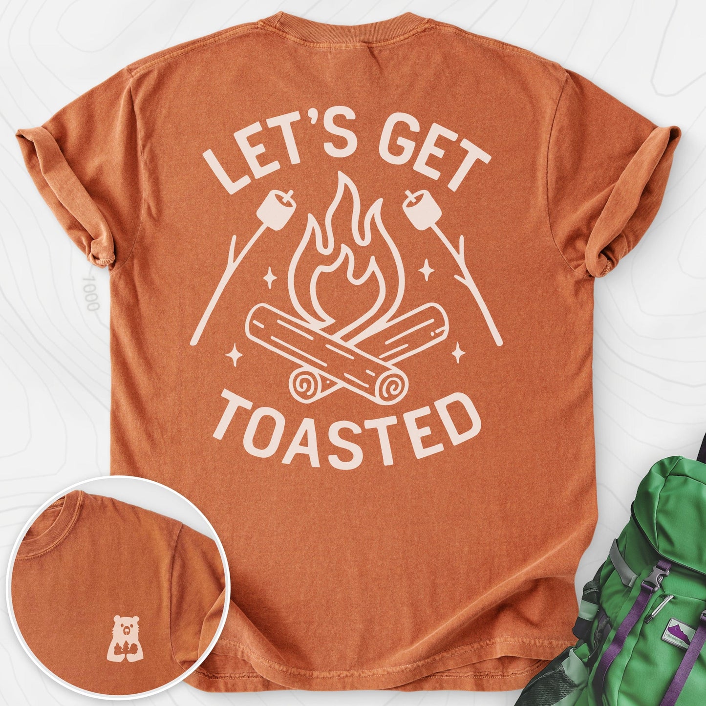 Let's Get Toasted Back Print