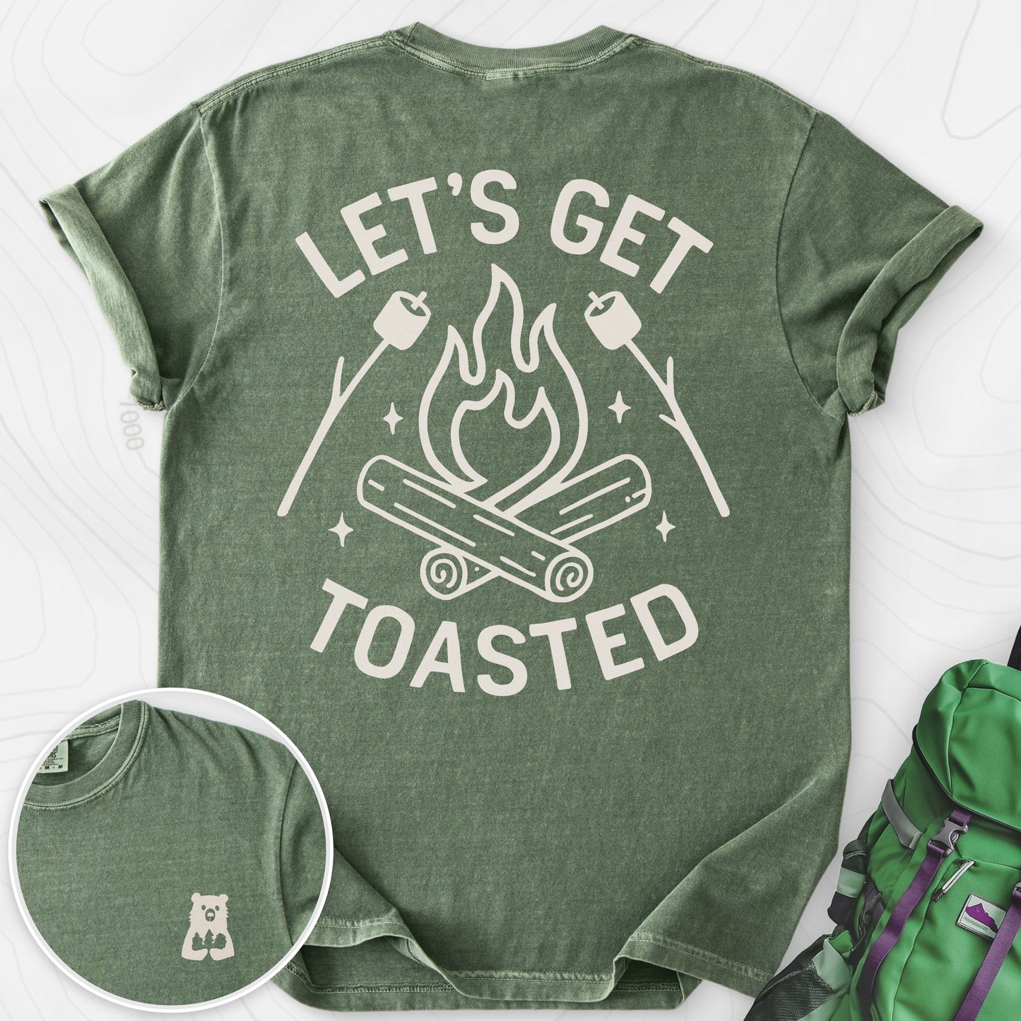 Let's Get Toasted Back Print