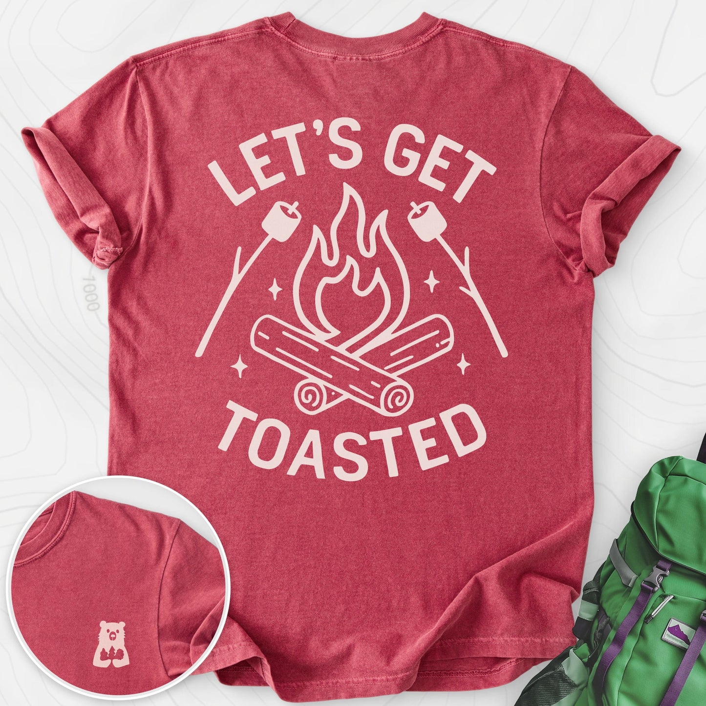 Let's Get Toasted Back Print