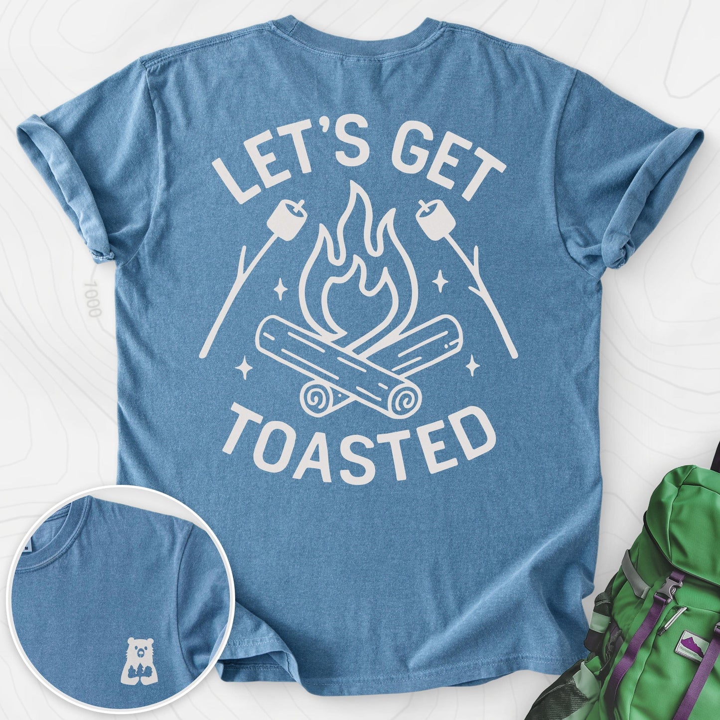 Let's Get Toasted Back Print