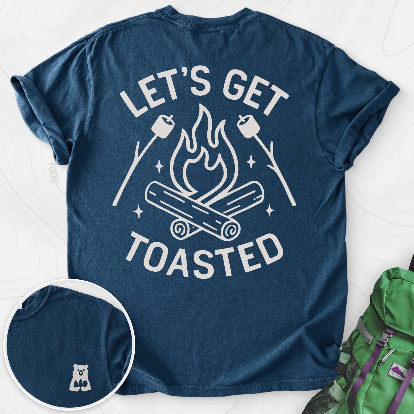 Let's Get Toasted Back Print