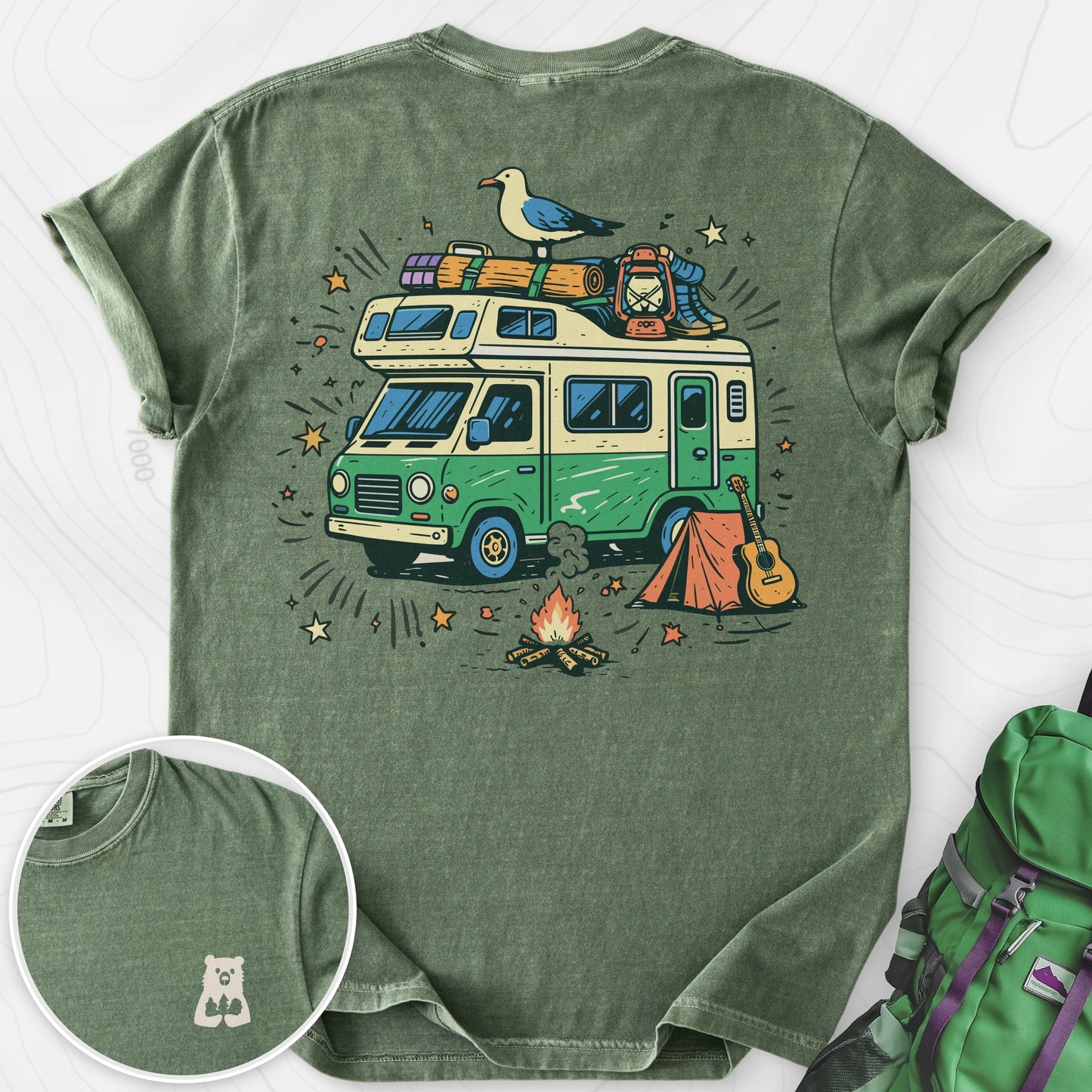 Adventure Camper Back Print