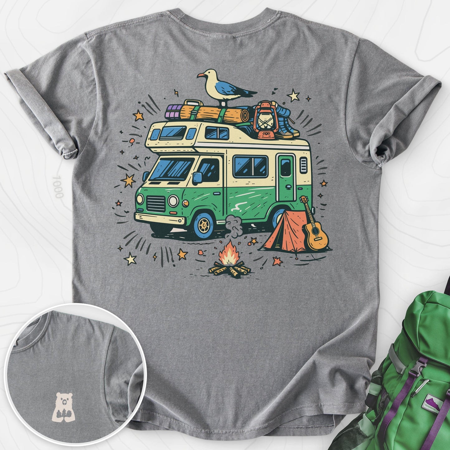 Adventure Camper Back Print