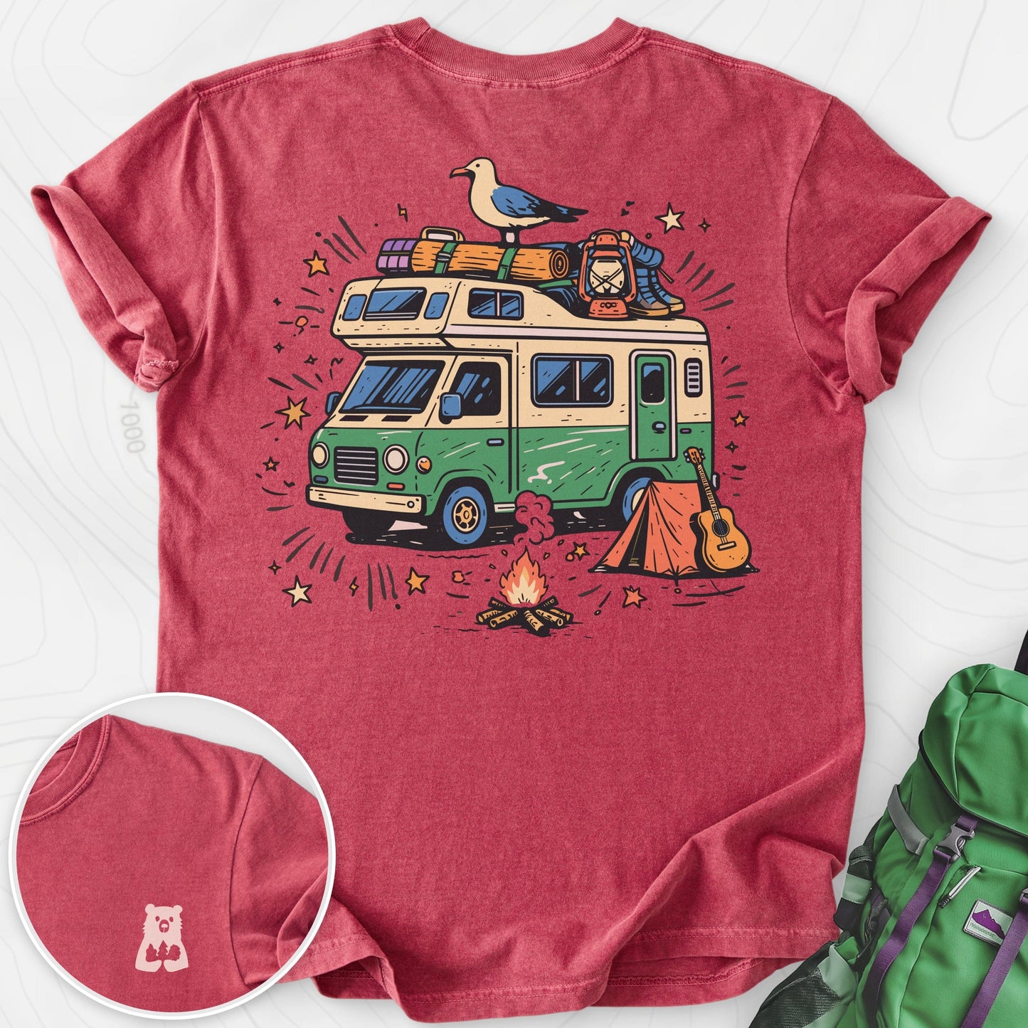 Adventure Camper Back Print