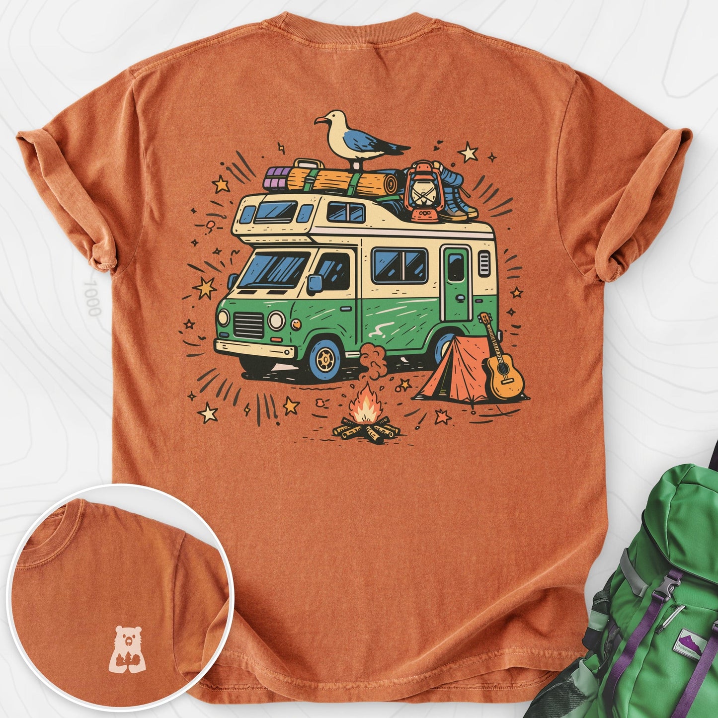 Adventure Camper Back Print