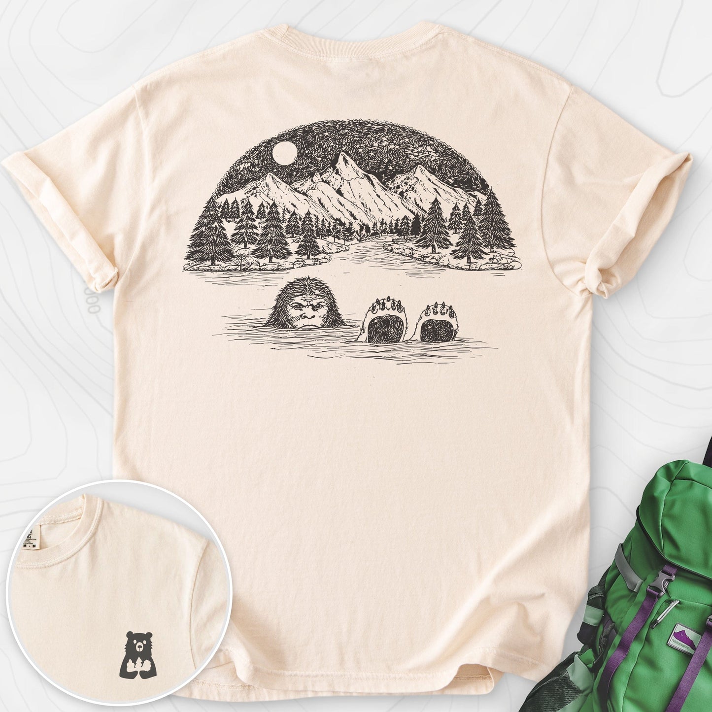 Lake Bigfoot Back Print