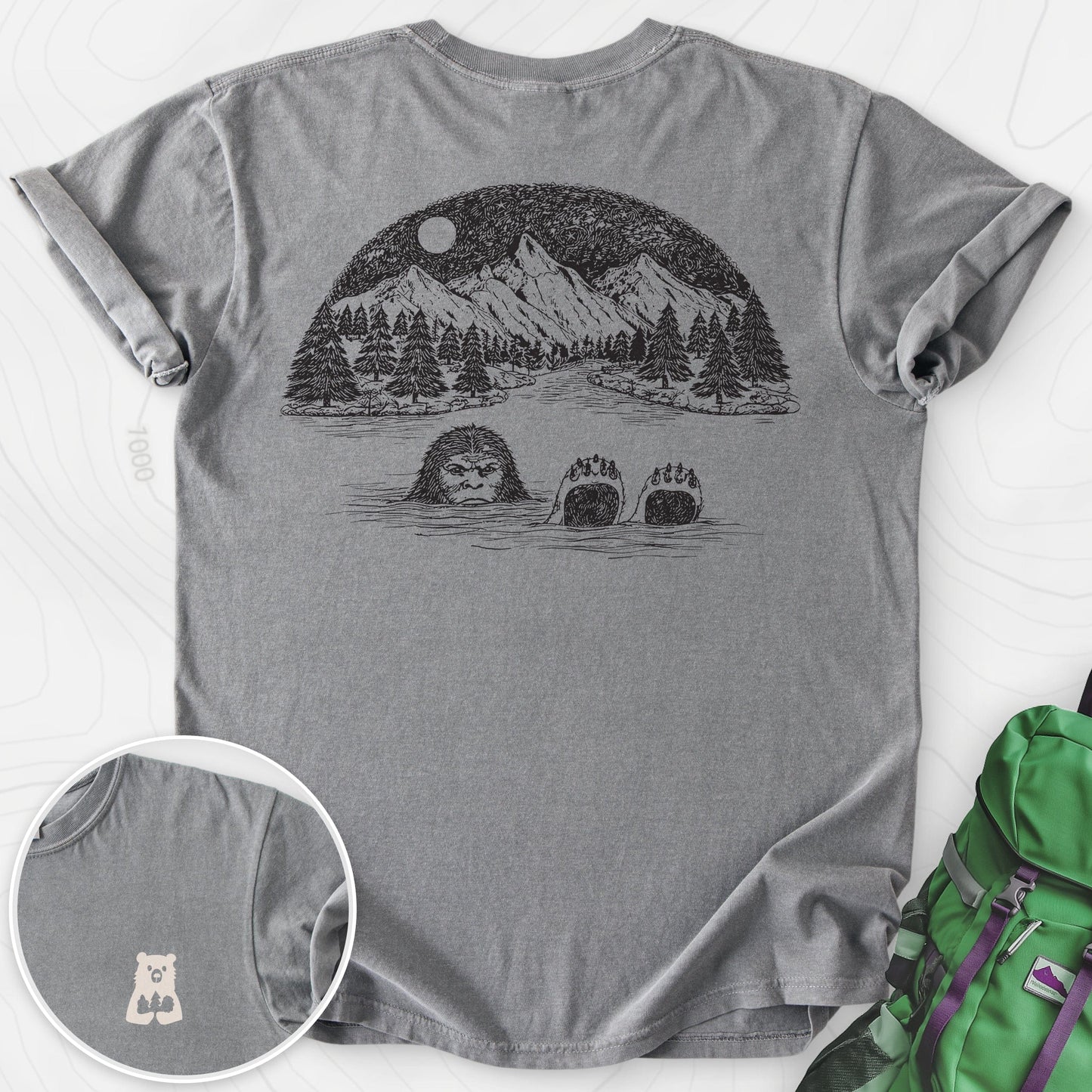 Lake Bigfoot Back Print