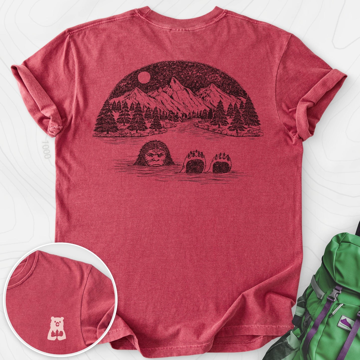 Lake Bigfoot Back Print