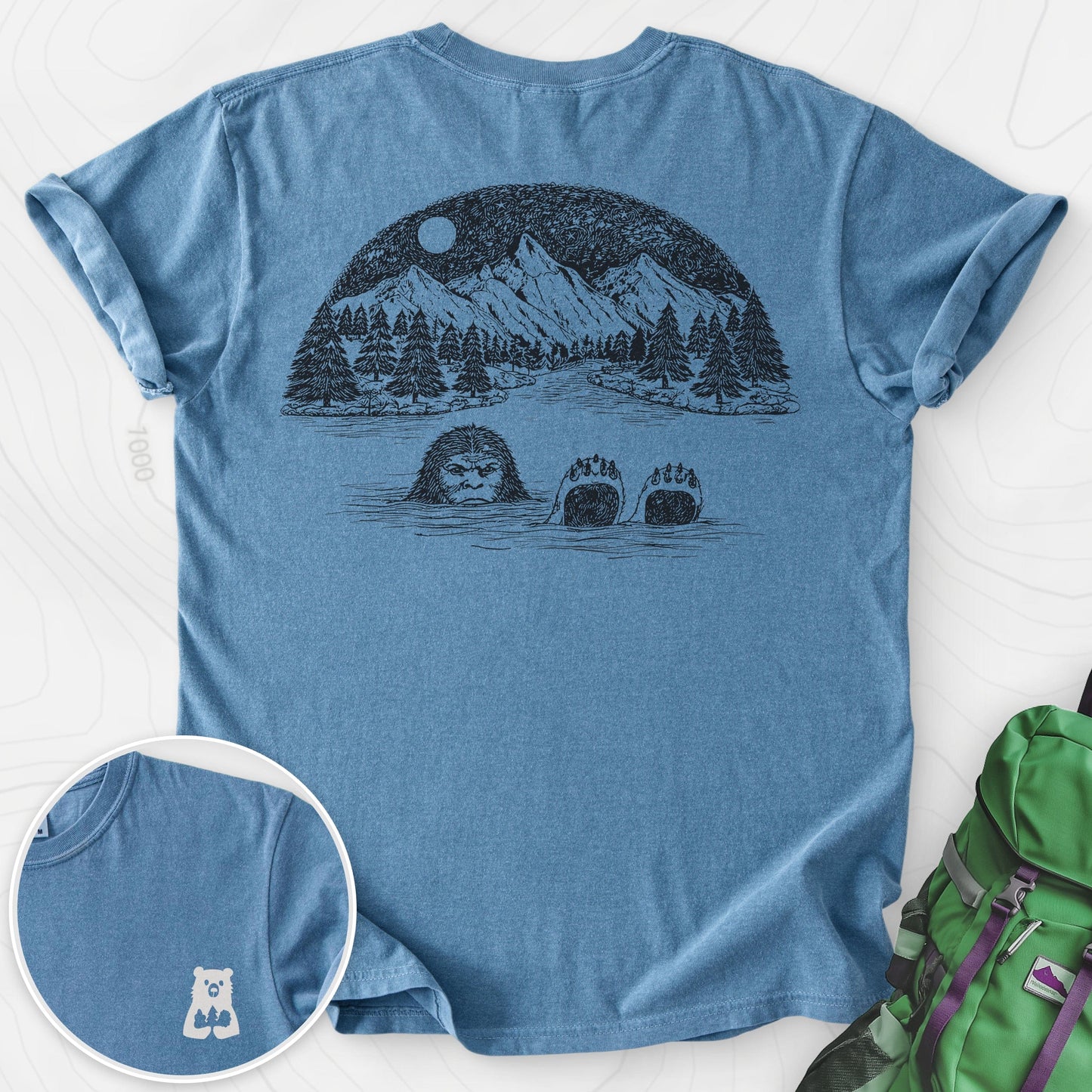 Lake Bigfoot Back Print
