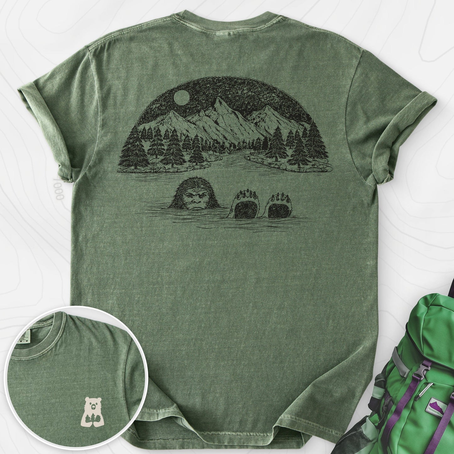 Lake Bigfoot Back Print