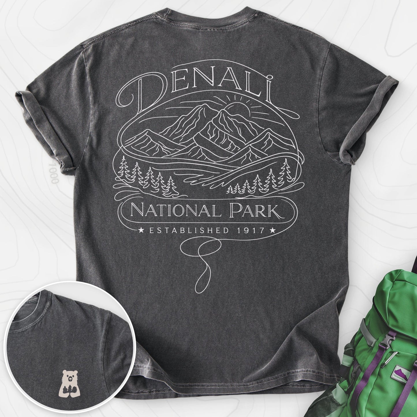 Denali National Park Back Print