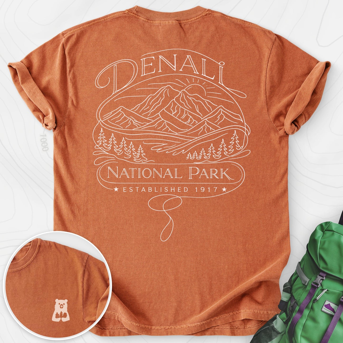 Denali National Park Back Print