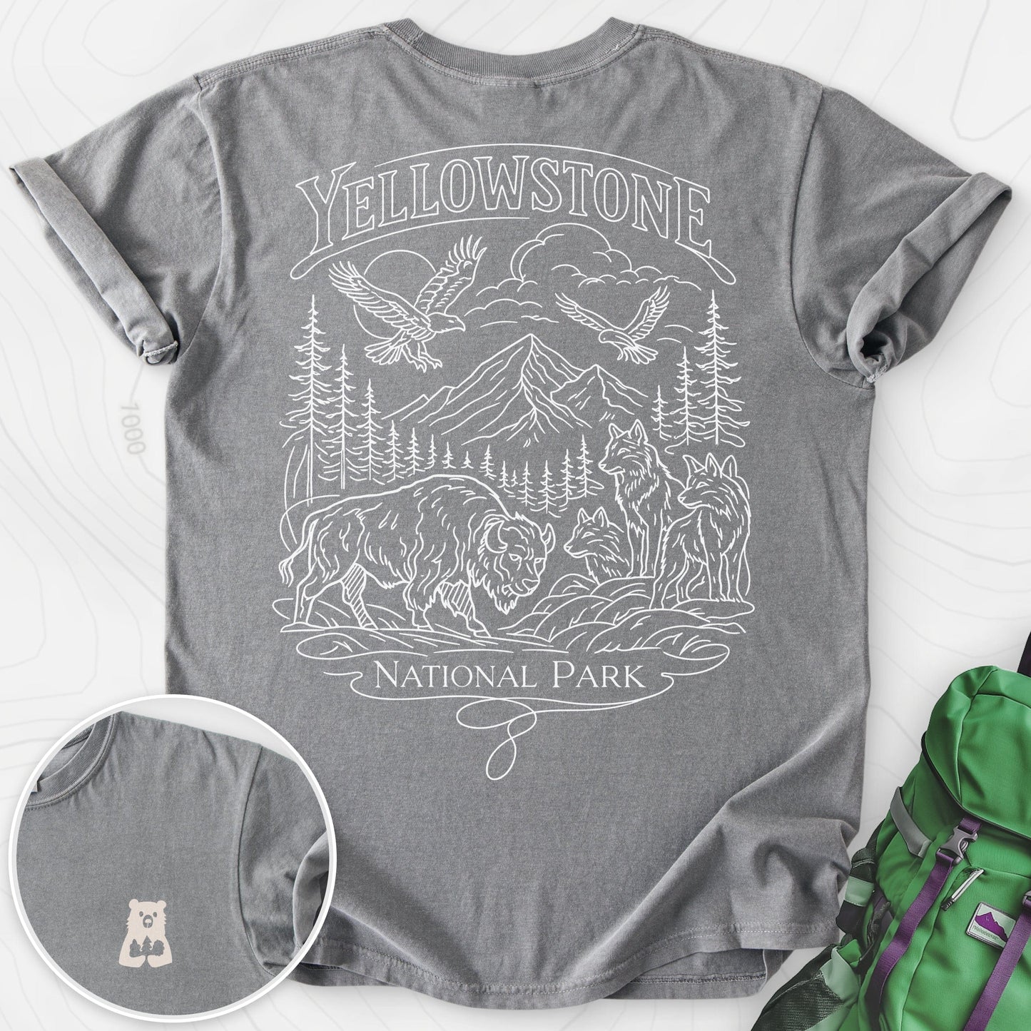 Yellowstone Back Print