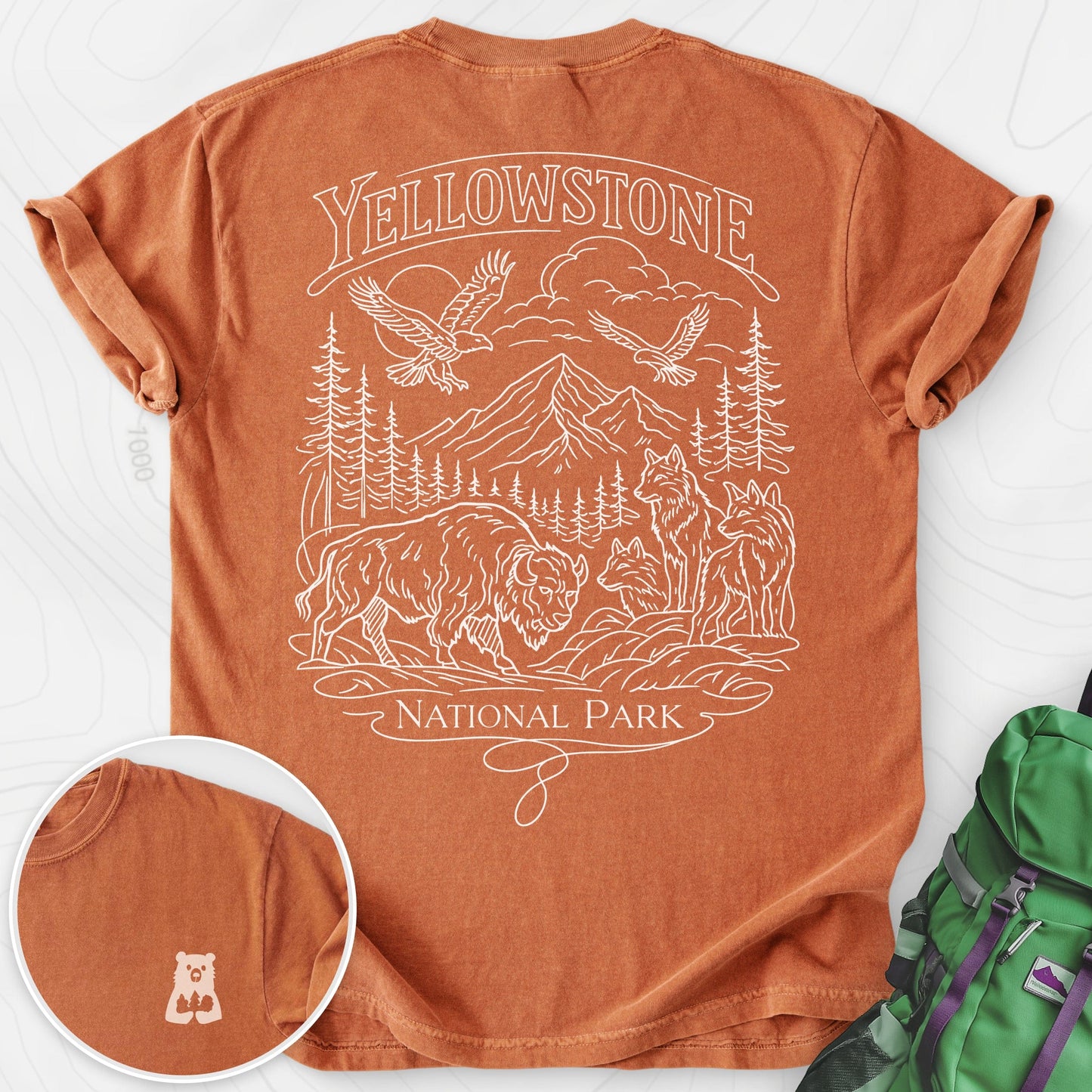 Yellowstone Back Print