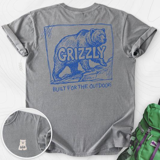 Grizzly Bear Back Print