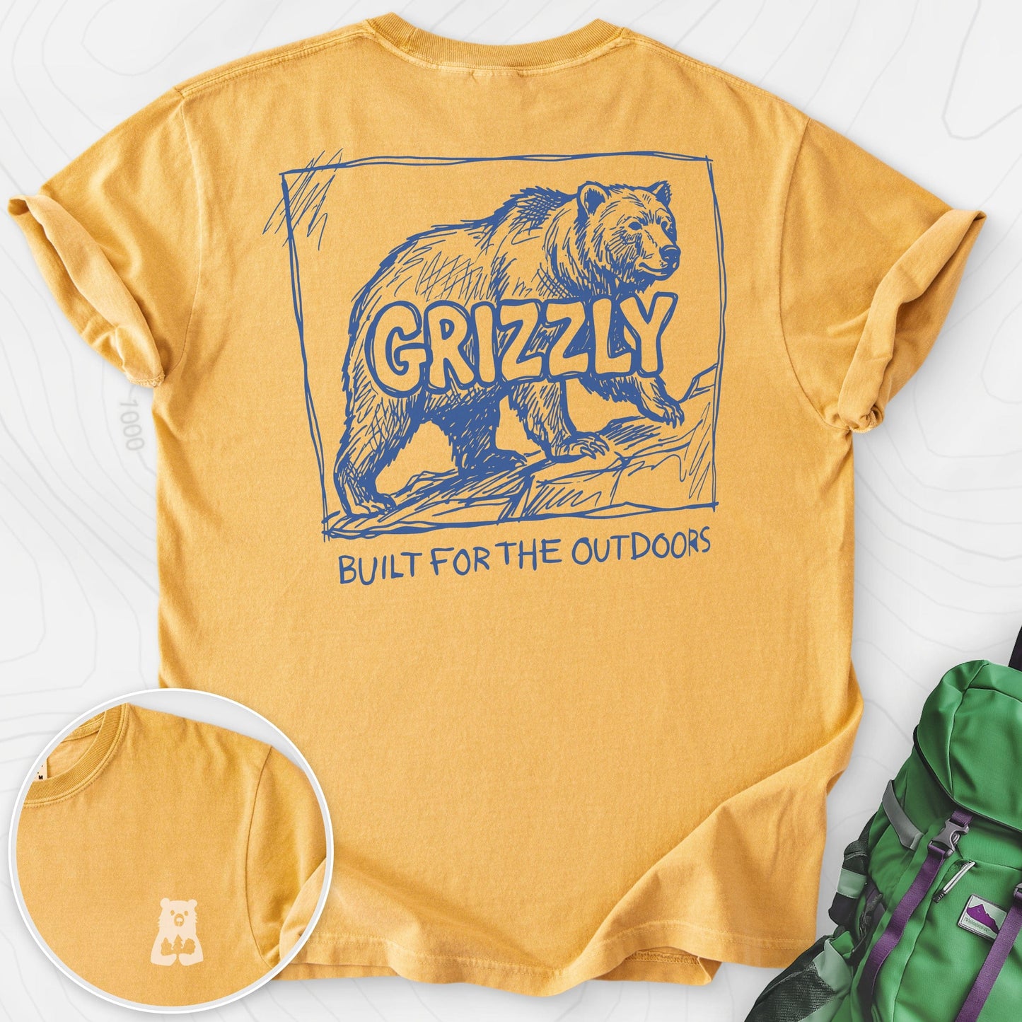 Grizzly Bear Back Print