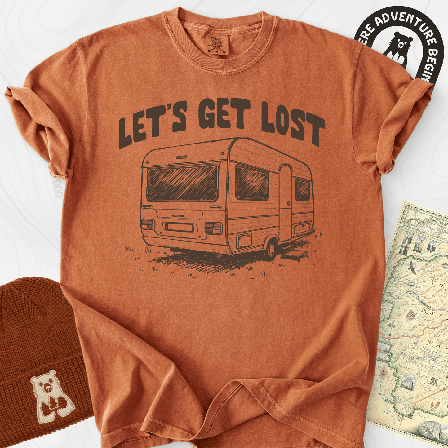 Let's Get Lost Camper T-Shirt