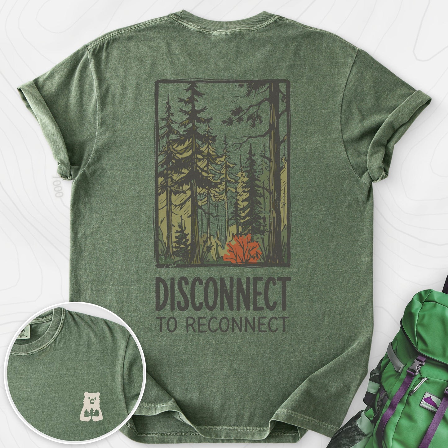Disconnect Forest Back Print