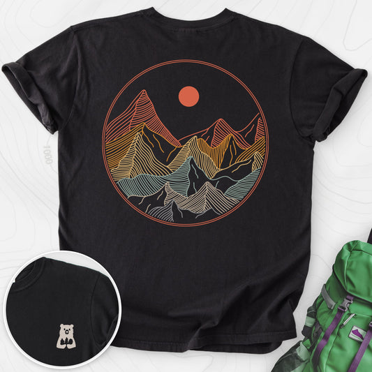 Colorful Mountains Back Print