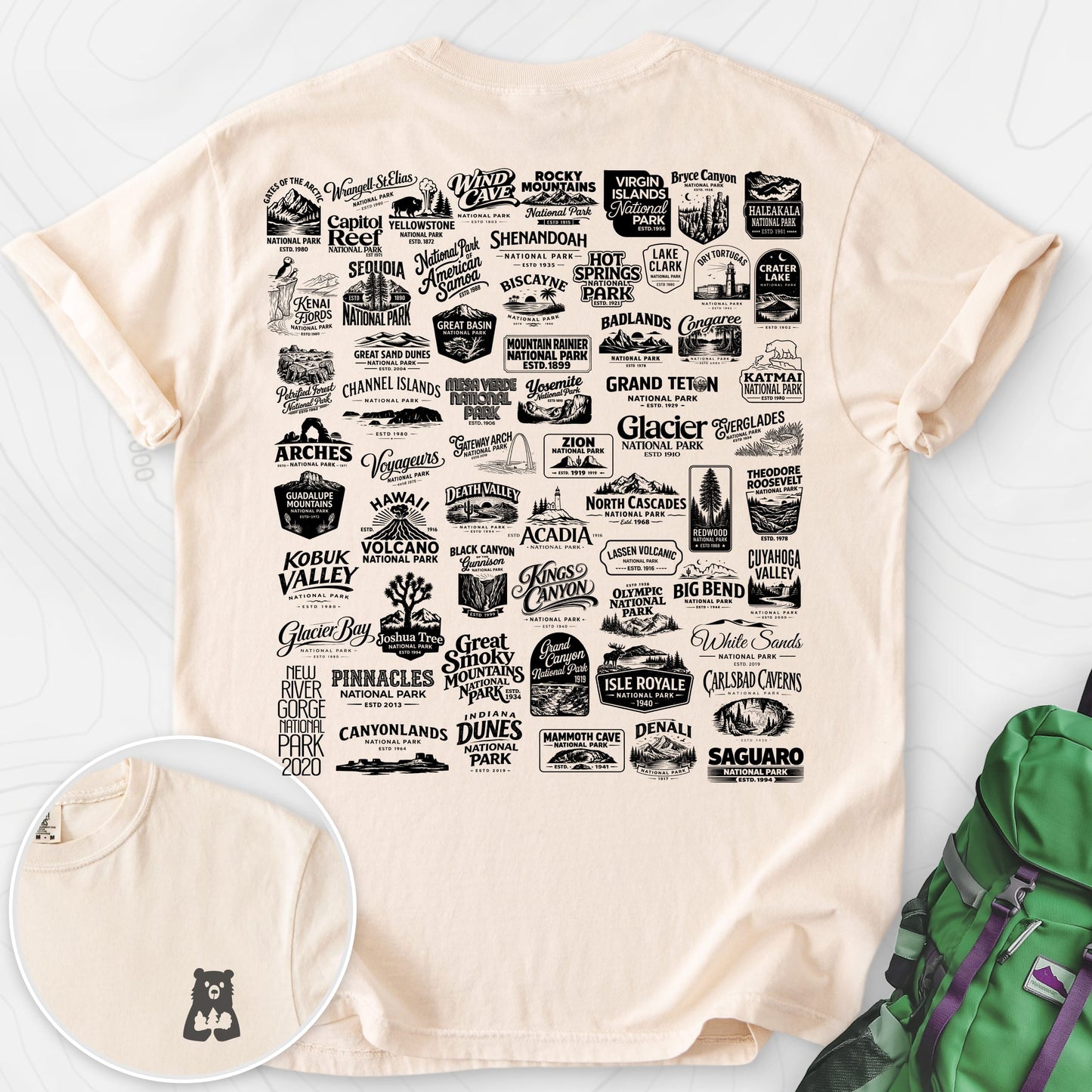 National Parks Back Print