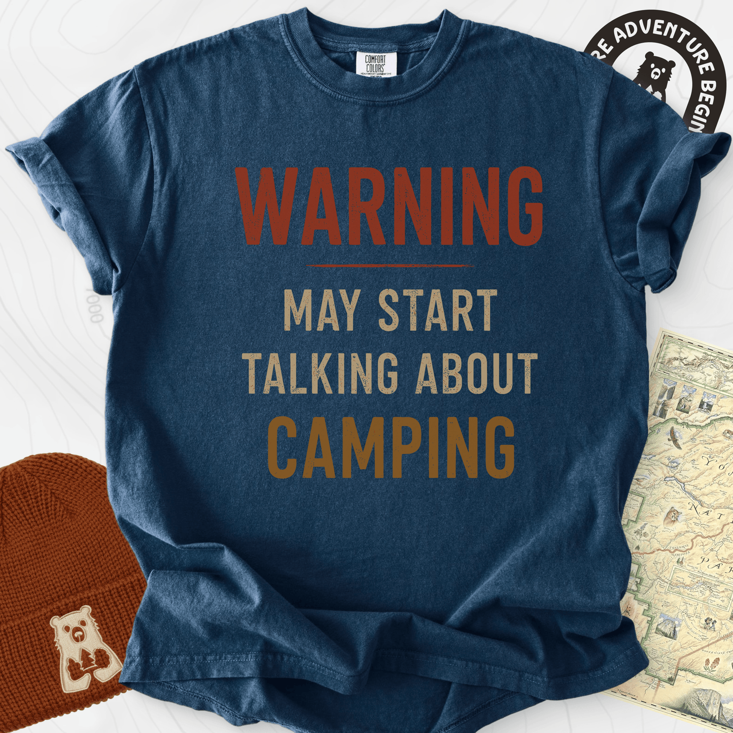 Camping Warning T-Shirt