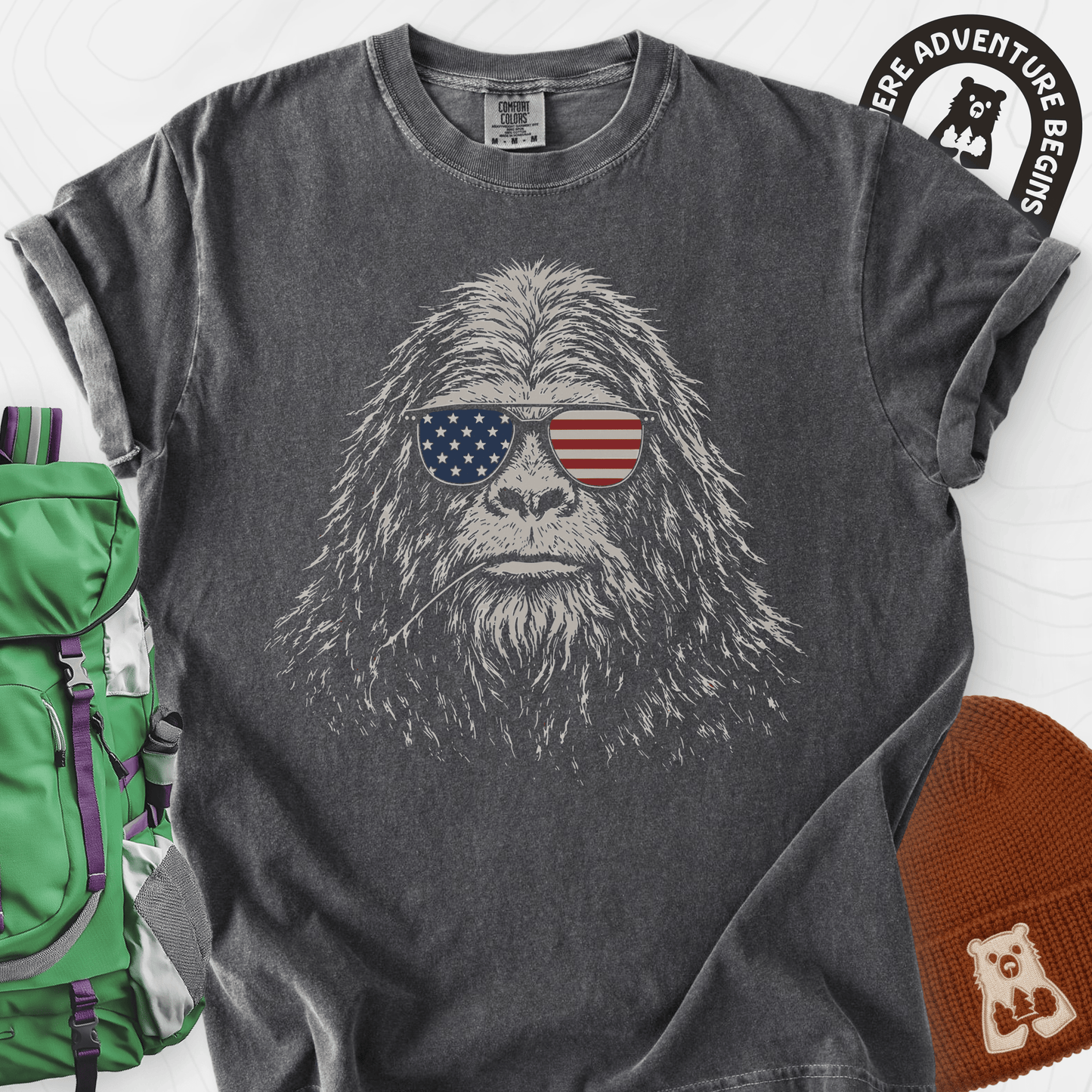 Bigfoot Freedom Shades T-Shirt