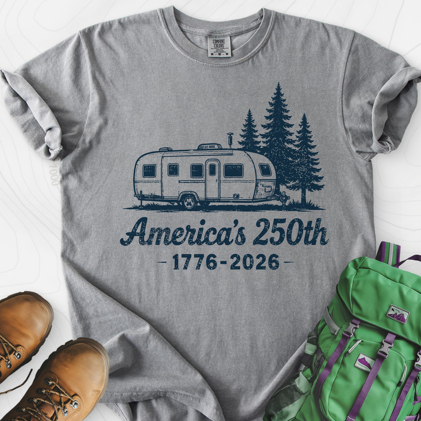 250th Camper Badge T-Shirt