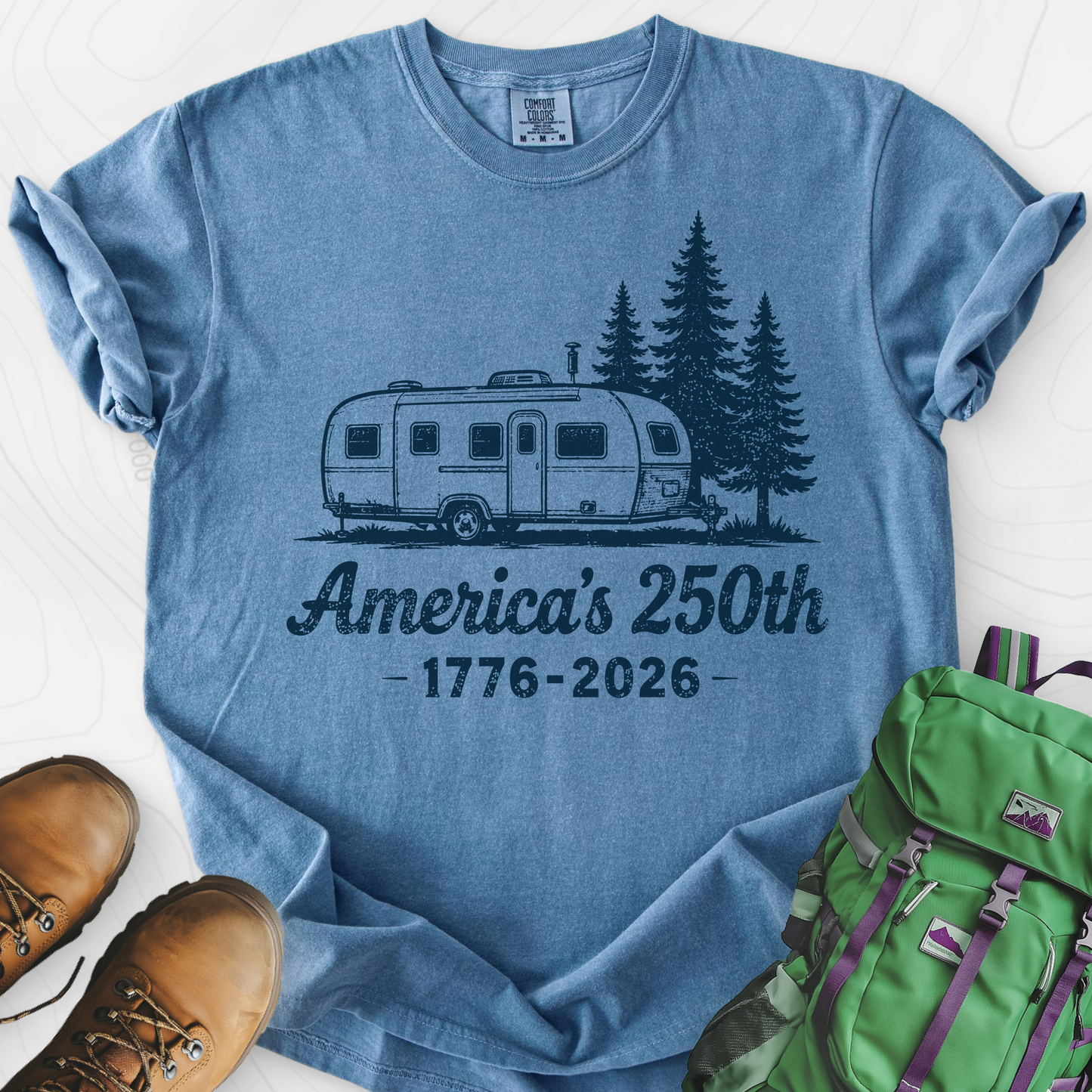 250th Camper Badge T-Shirt