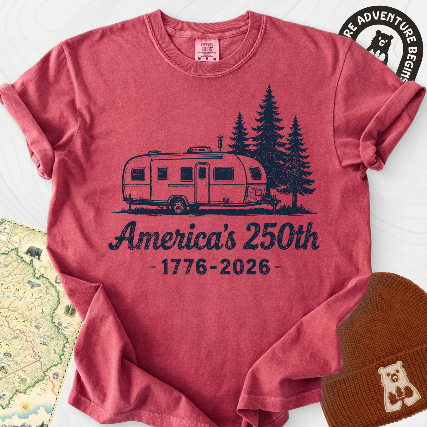 250th Camper Badge T-Shirt