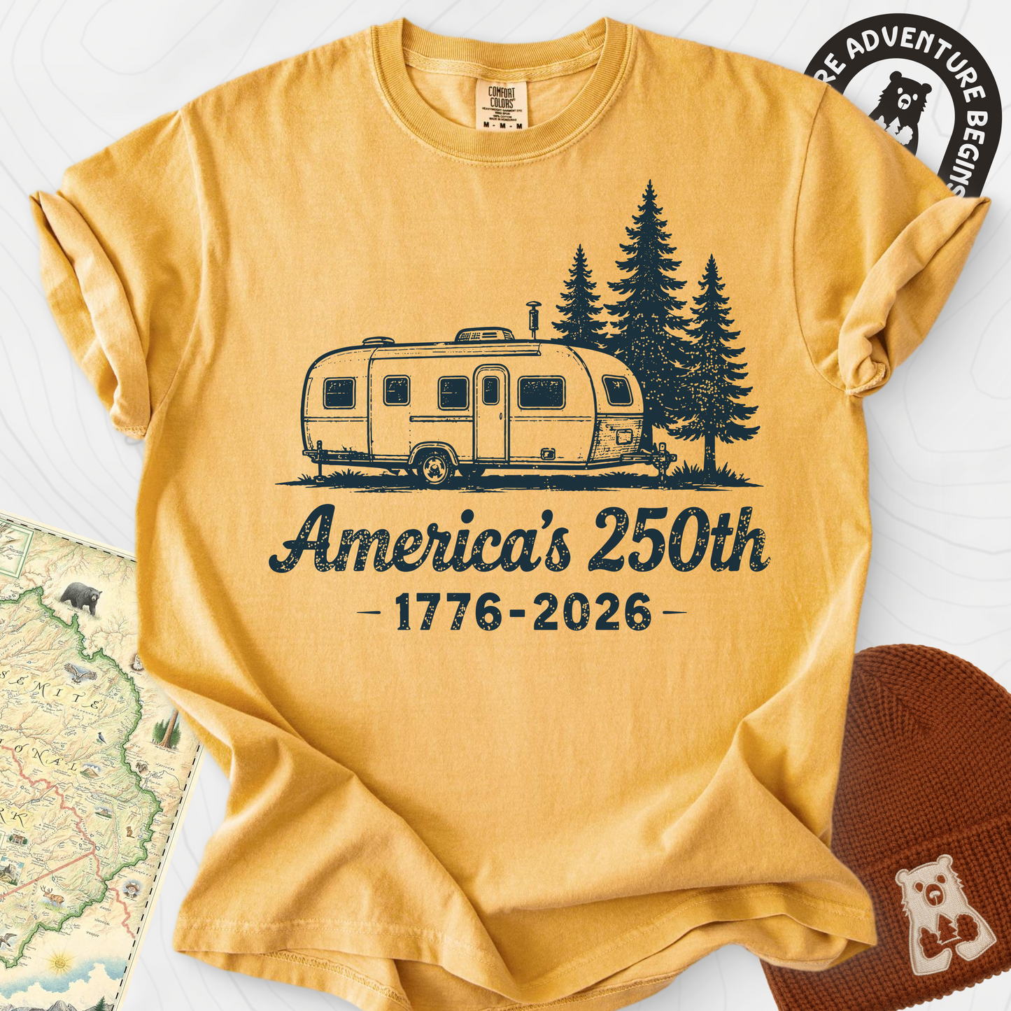 250th Camper Badge T-Shirt