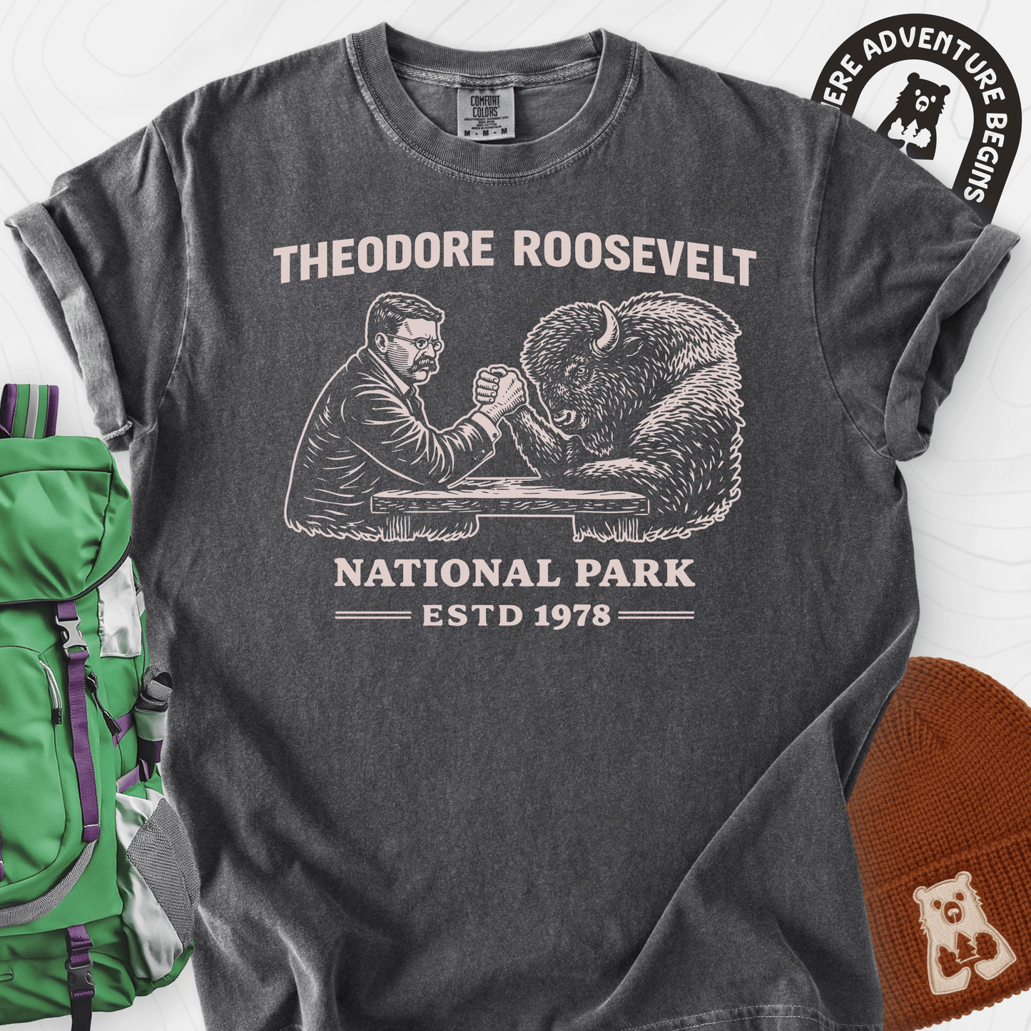 Roosevelt Bison Arm Wrestle
