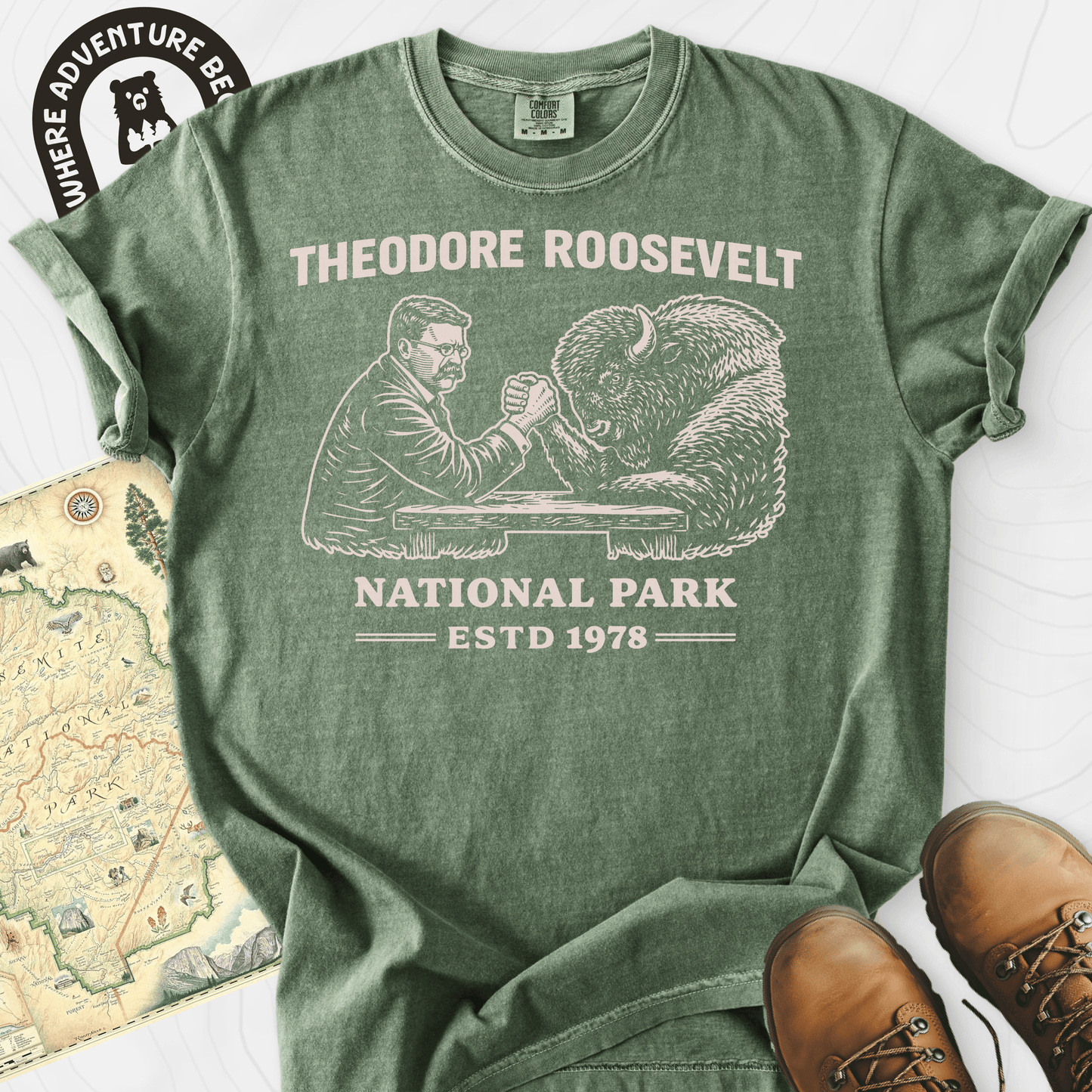 Roosevelt Bison Arm Wrestle