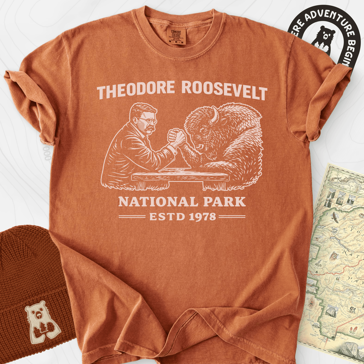 Roosevelt Bison Arm Wrestle