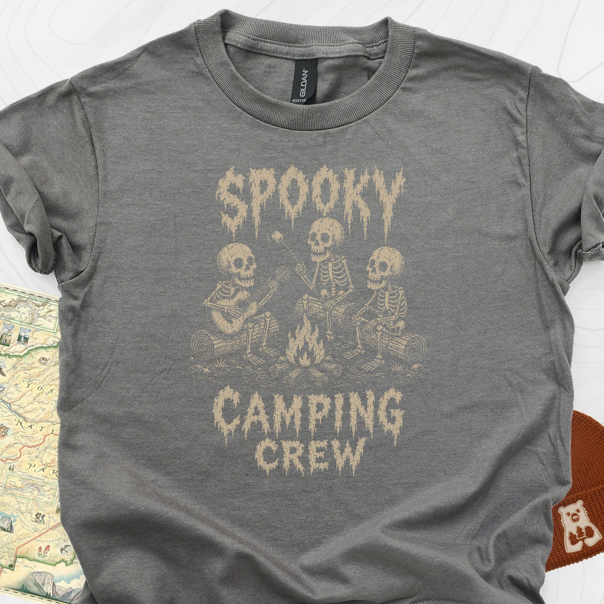 Spooky Camping Crew Youth Tee
