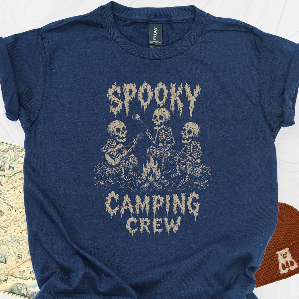 Spooky Camping Crew Youth Tee