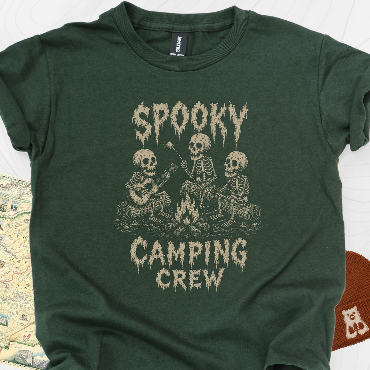 Spooky Camping Crew Youth Tee